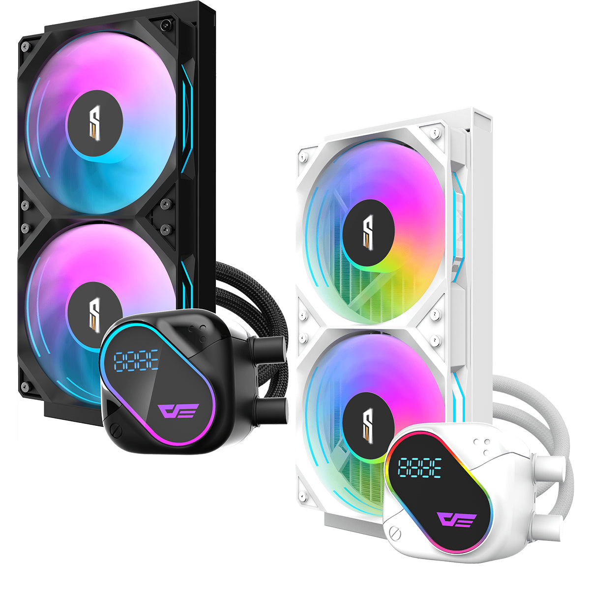 DarkFlash Explore DO 240 AIO 240mm Liquid CPU Cooler with Digital Screen Temperature