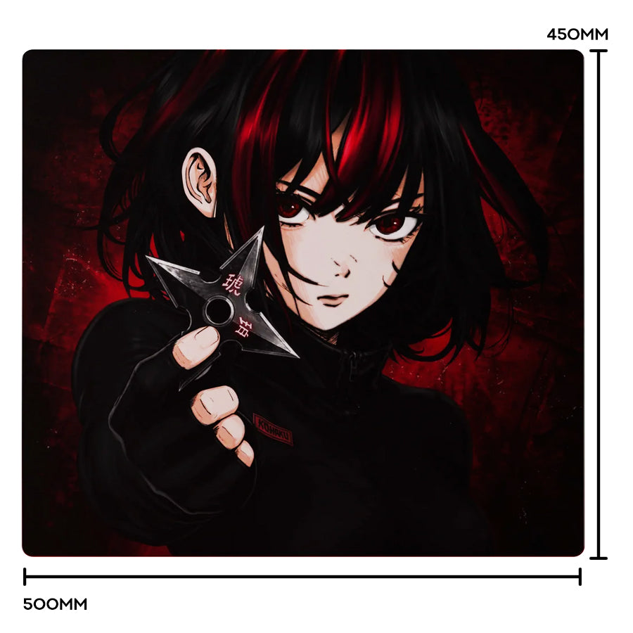 Tekkusai Kohaku Glass Mousepad (500x450x2mm)