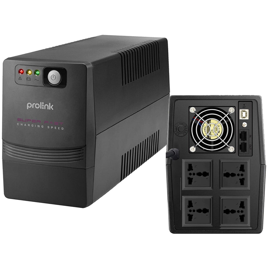 Prolink PRO2000SFCU-4U 2000VA 1200W Super-Fast Charging Line Interactive UPS with Built-in AVR
