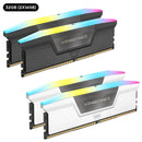 Corsair Vengeance RGB 32GB (2x16GB) DDR5 DRAM 6000MT/s CL30 AMD EXPO & Intel XMP Memory Kit (Black, White)