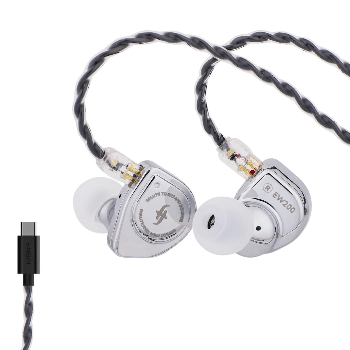 SIMGOT EW200 DSP 10mm SCP Diaphragm Dual-Magnetic-Circuit & Dual-Cavity Dynamic Driver