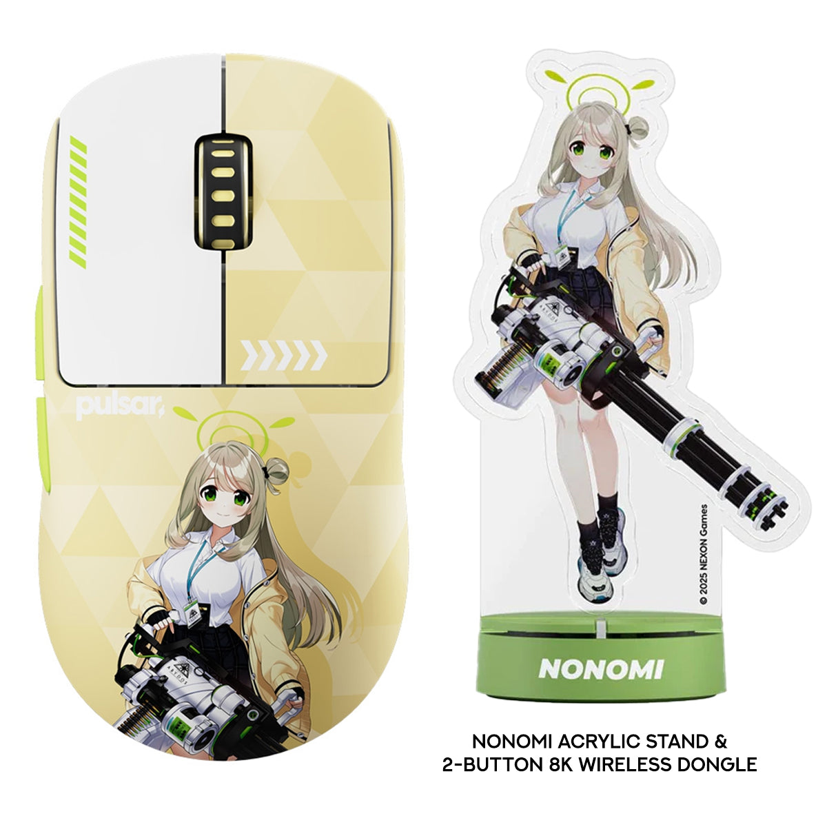 Pulsar X2 CrazyLight BlueArchive Nonomi Edition 8K Polling Rate Gaming Mouse Medium (PX2CL209)
