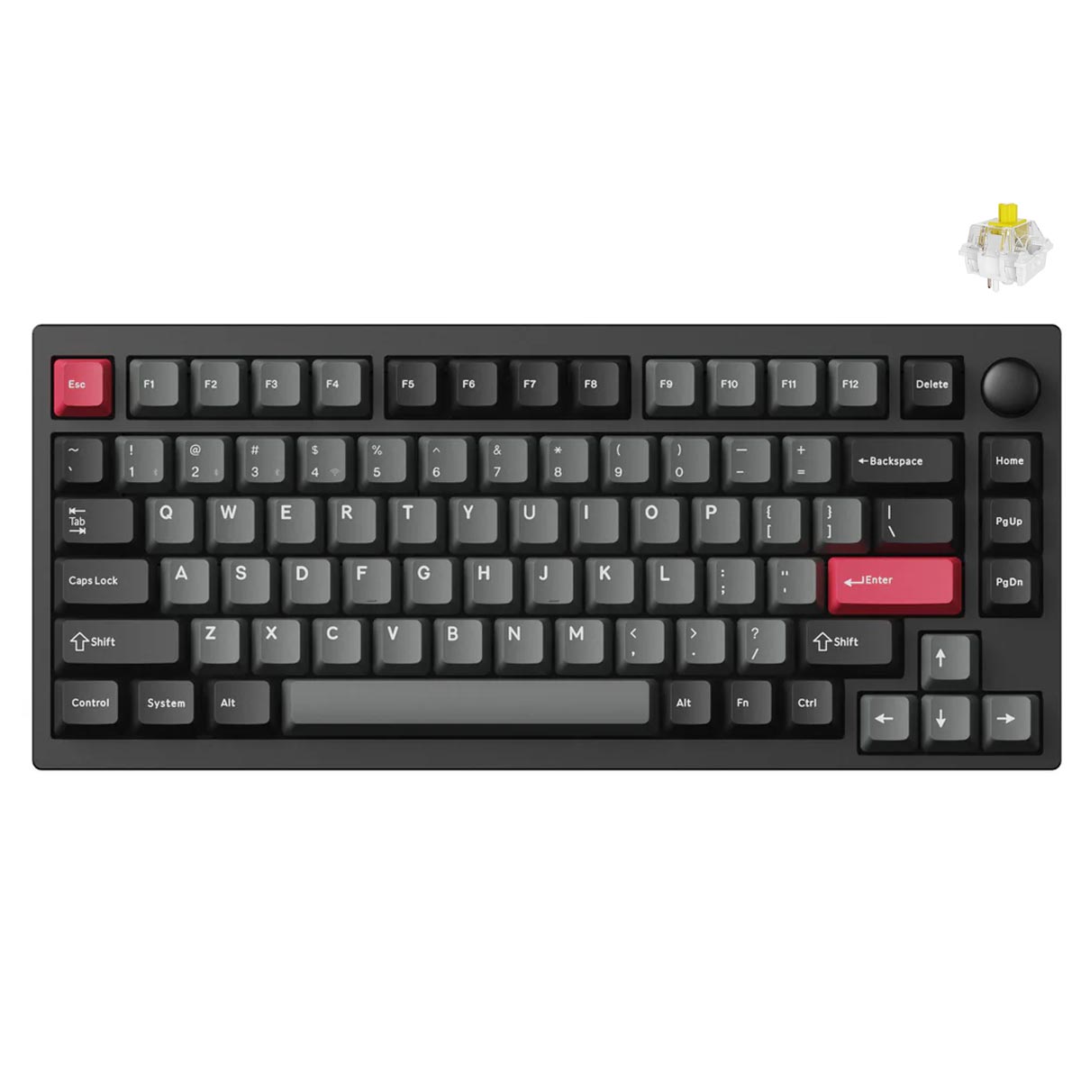 Keychron Lemokey P1 QMK/VIA Fully Assembled with Knob (Pro Version)
