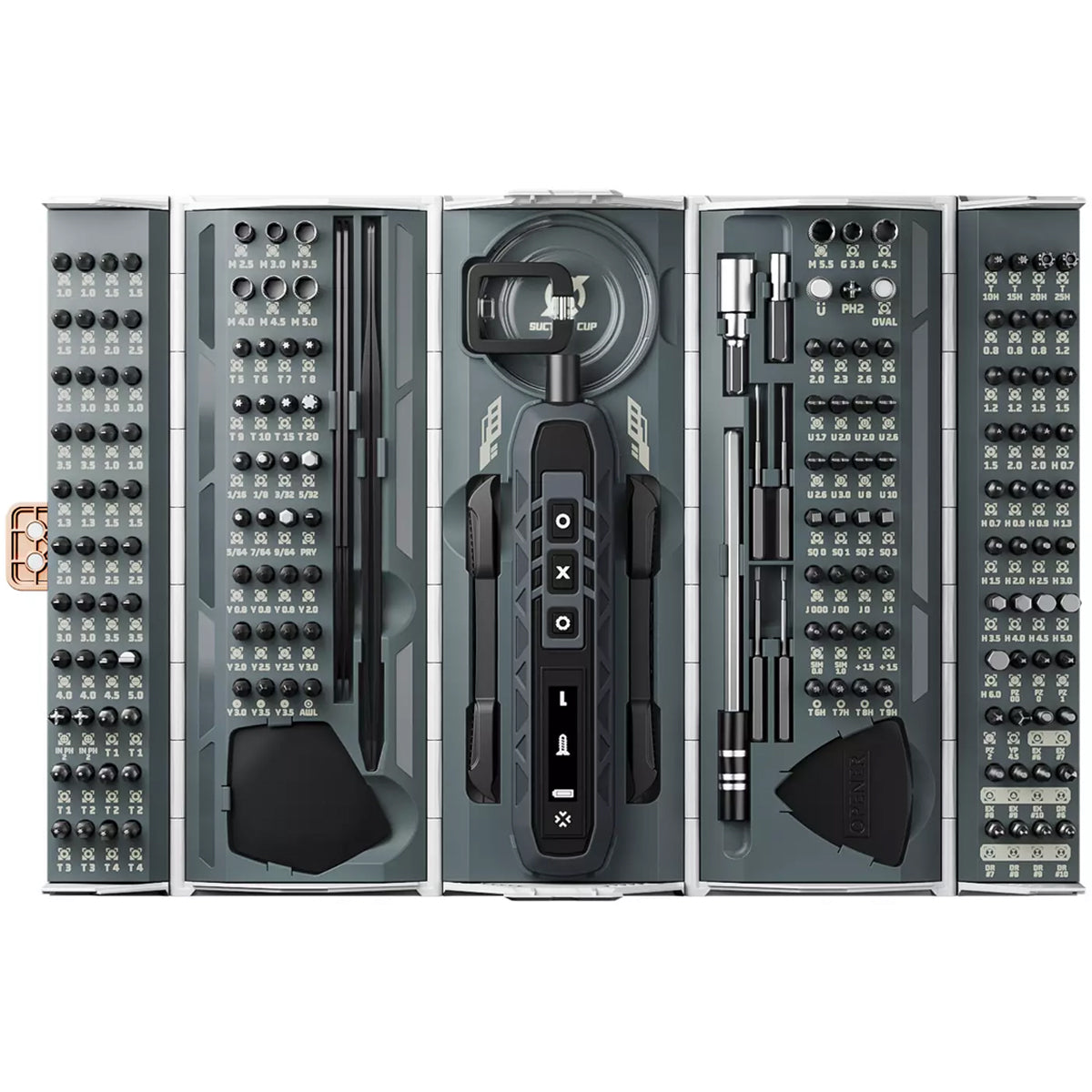 Jakemy 180-in-1 Digital Container Electric Screwdriver Set (JM-8193)