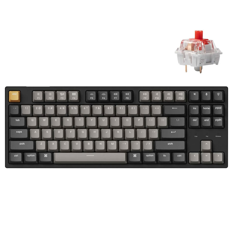 Keychron C1 Pro QMK/VIA RGB Backlight Hot-Swappable TKL Wired Mechanical Keyboard - Datablitz