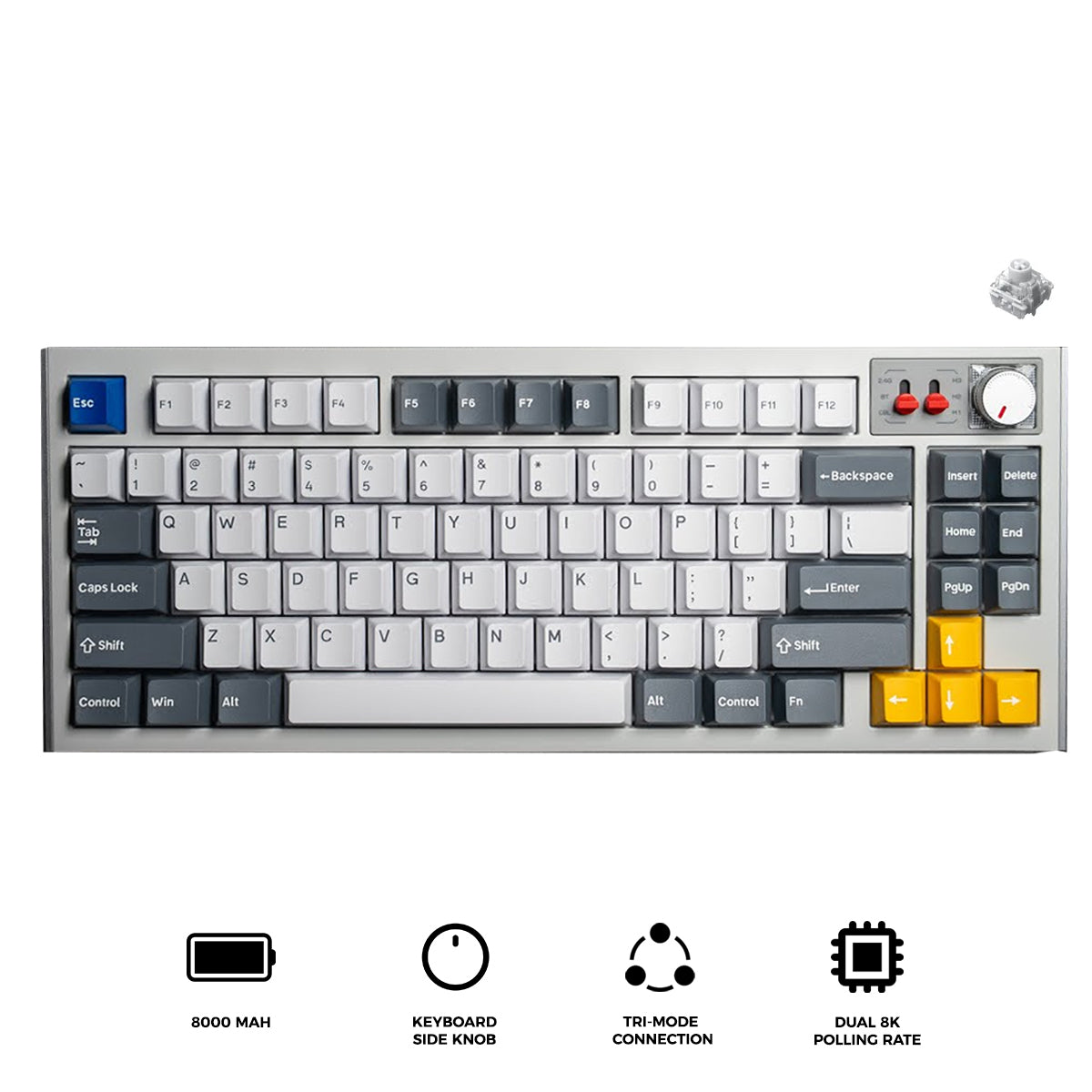 Nuphy WH80 83-Key Tri-Mode Magnetic Mechanical Gaming Keyboard