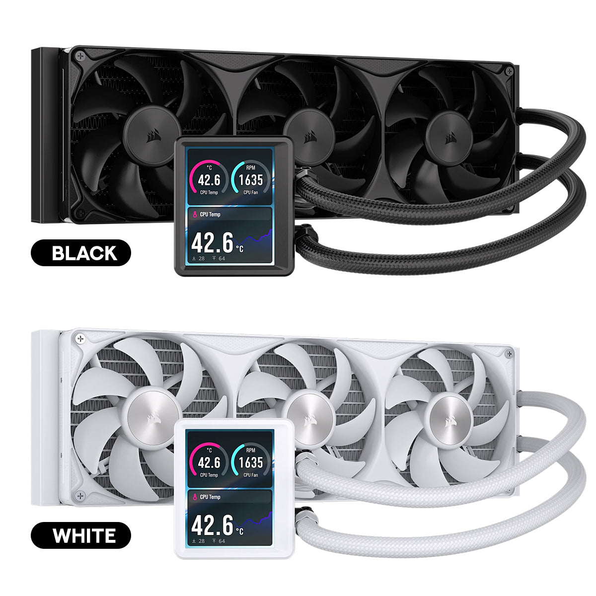 Corsair Nautilus II 360 RS Performance LCD 360mm Liquid CPU Cooler