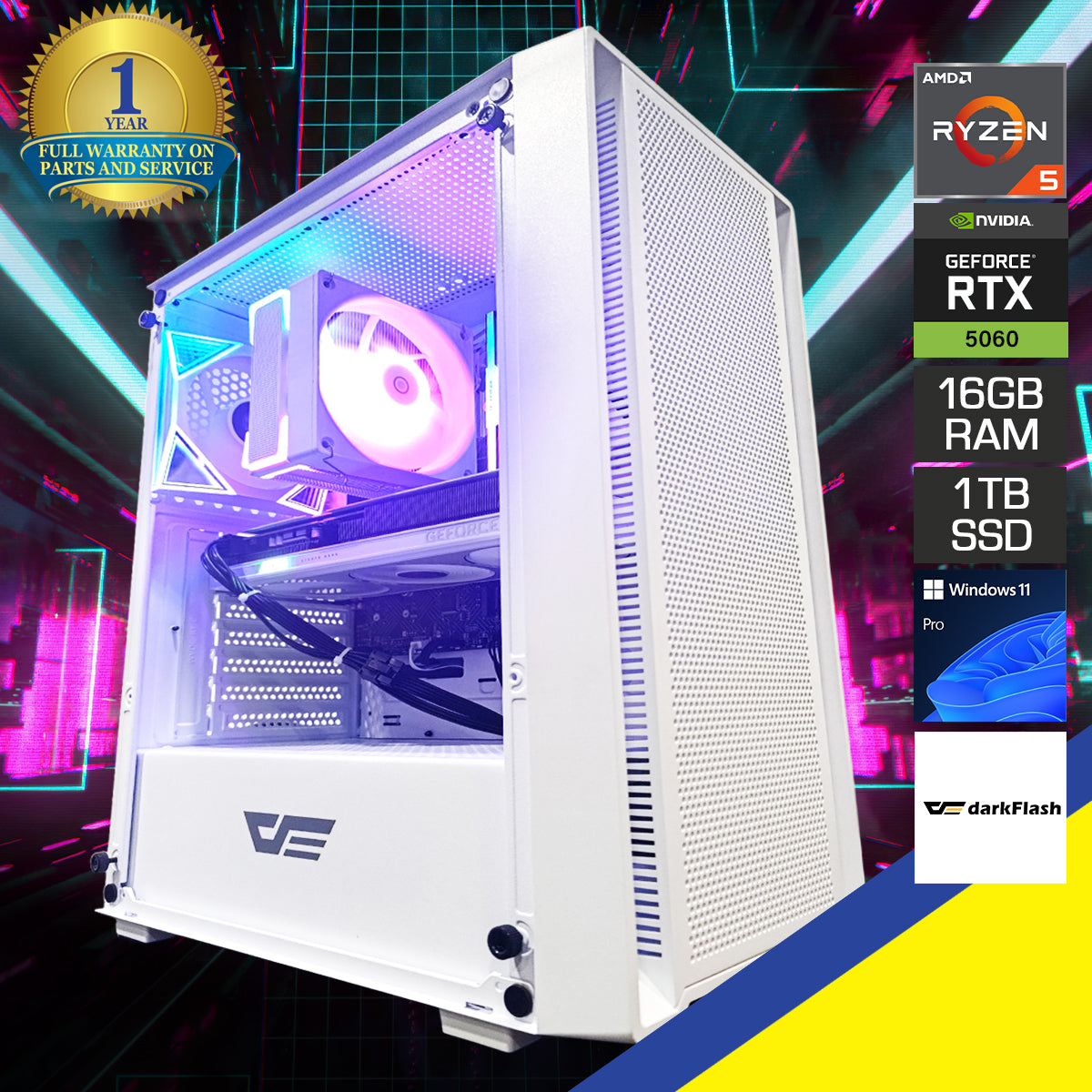 Sigma A305 White Desktop Gaming PC