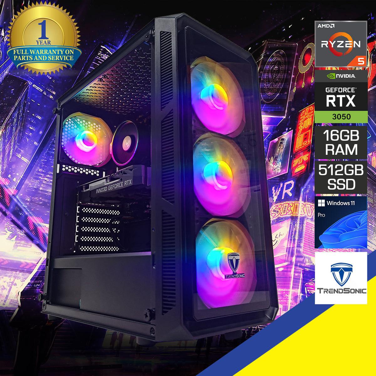 Alpha Hermes HE19A Black Desktop Gaming PC