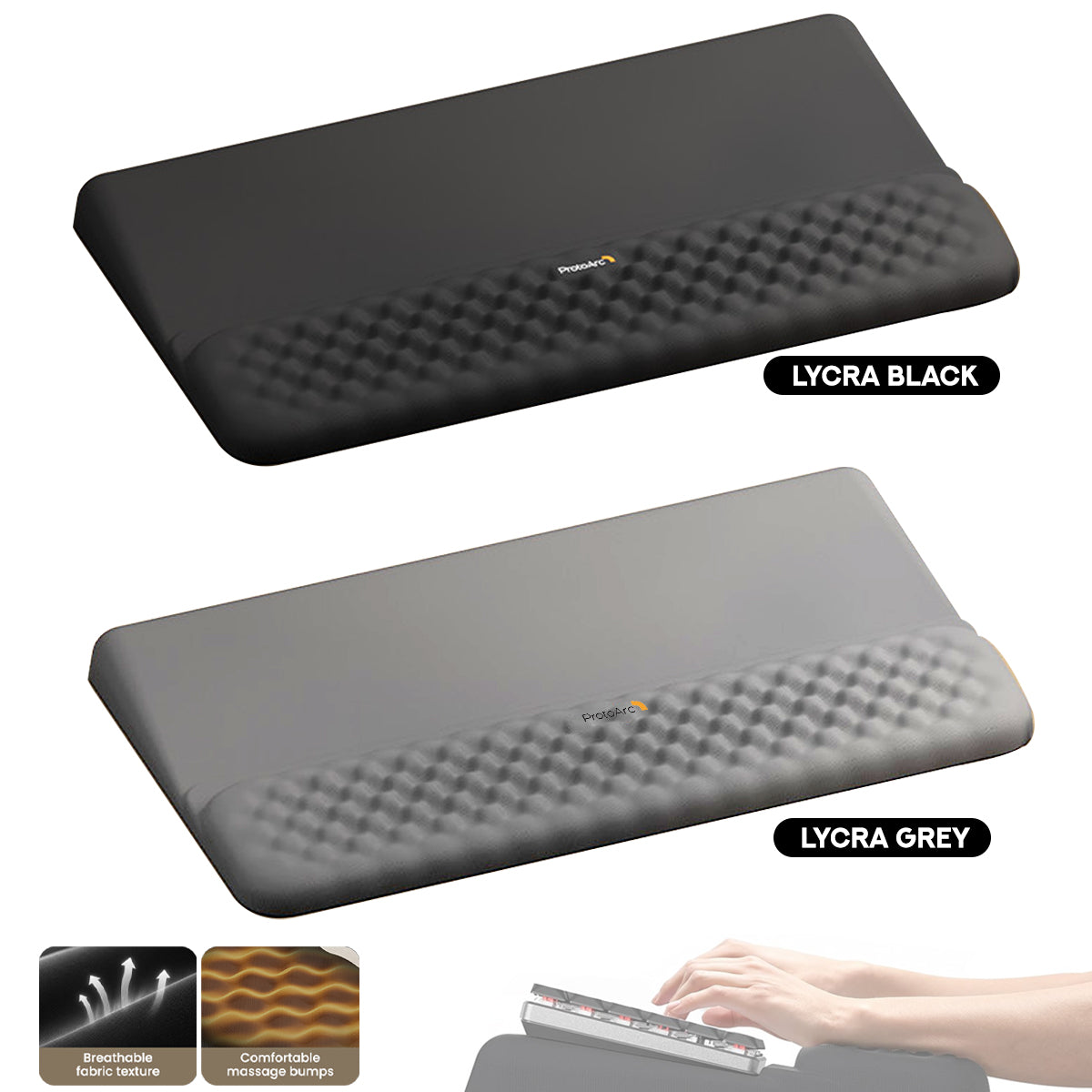 ProtoArc KP50 Plus 2-in-1 Ergonomic Wrist Rest with Keyboard Stand