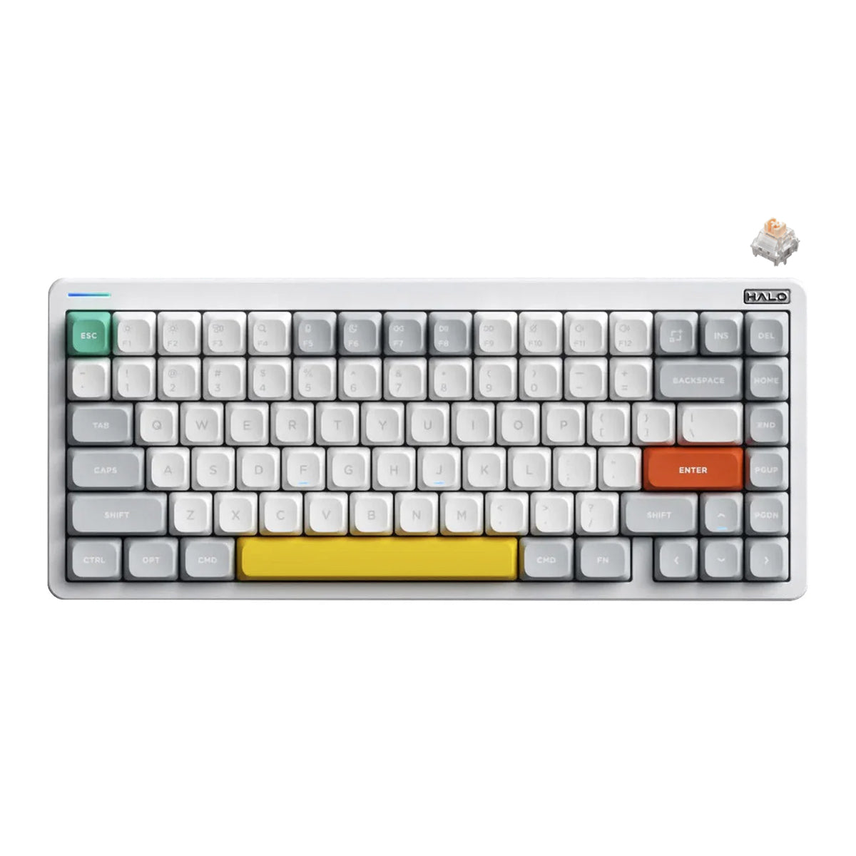 NuPhy Halo75 V2-IO High-Profile Wireless Mechanical Keyboard - White