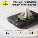 Baseus EnerFill FM11 Ultra-Mini Magnetic Power Bank 10000mAh 22.5W (Cosmic Black) (P1008210E123-00)