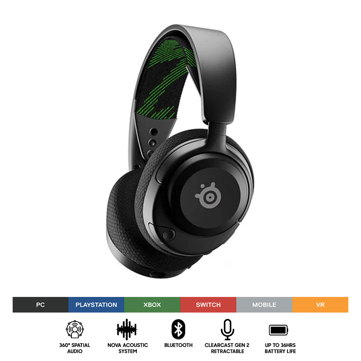 Steelseries Arctis Nova 4x Wireless Multi-Platform Gaming Headset (Black)