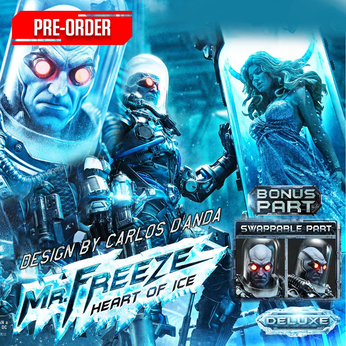 Real Elite Masterline Batman (Comics) Mr. Freeze Heart of Ice (Design by Carlos DAnda) DX Bonus