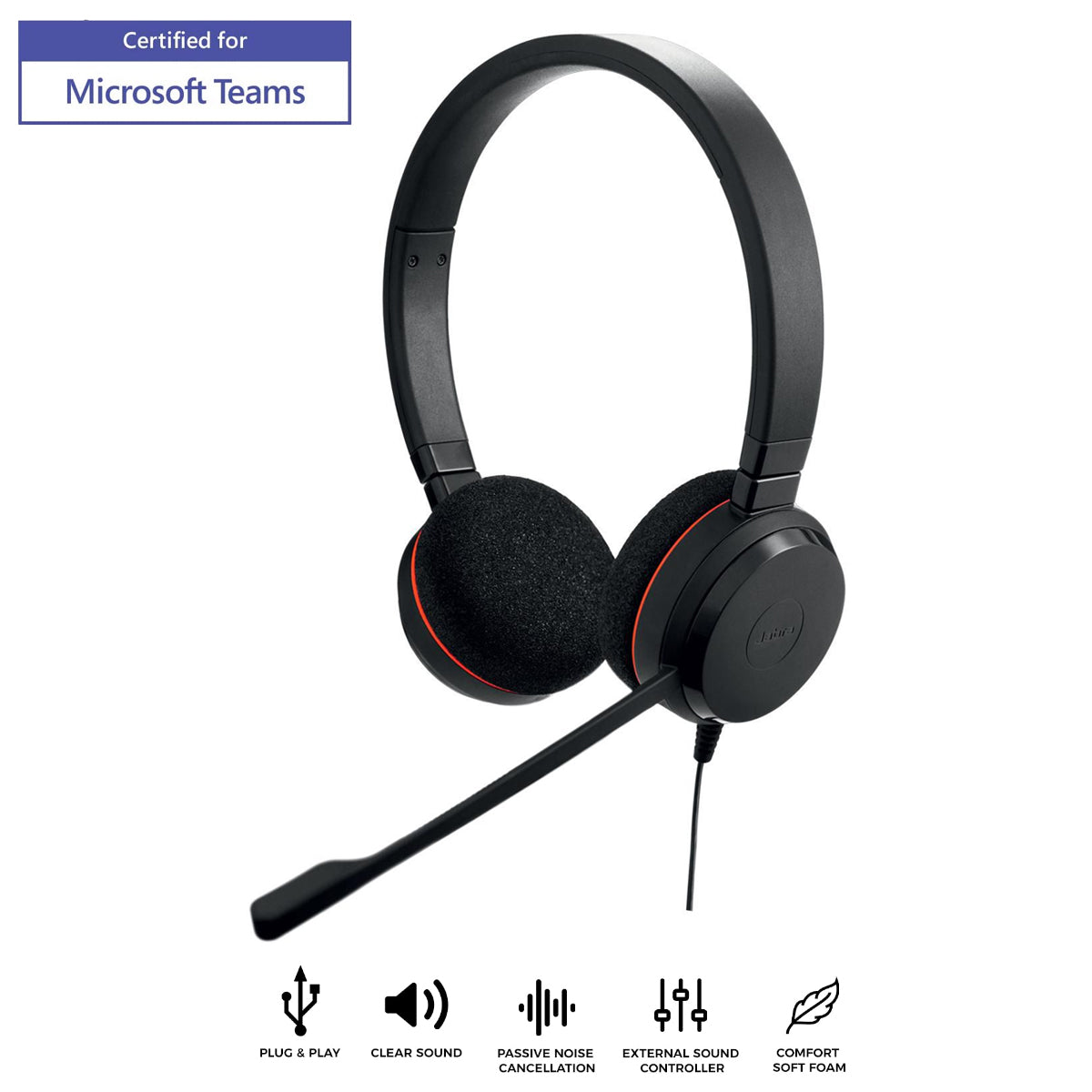 Jabra Evolve 20 Stereo MS USB-C/A Headset