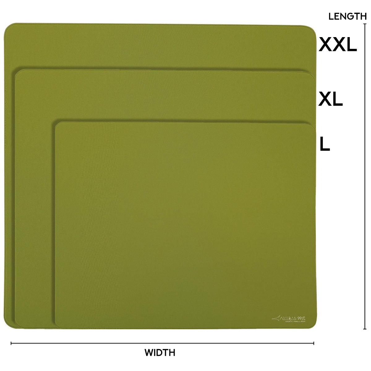 Artisan Ninja FX Type-99 Gaming Mousepad - Matcha (XSOFT, SOFT, MID) (L, XL, XXL)