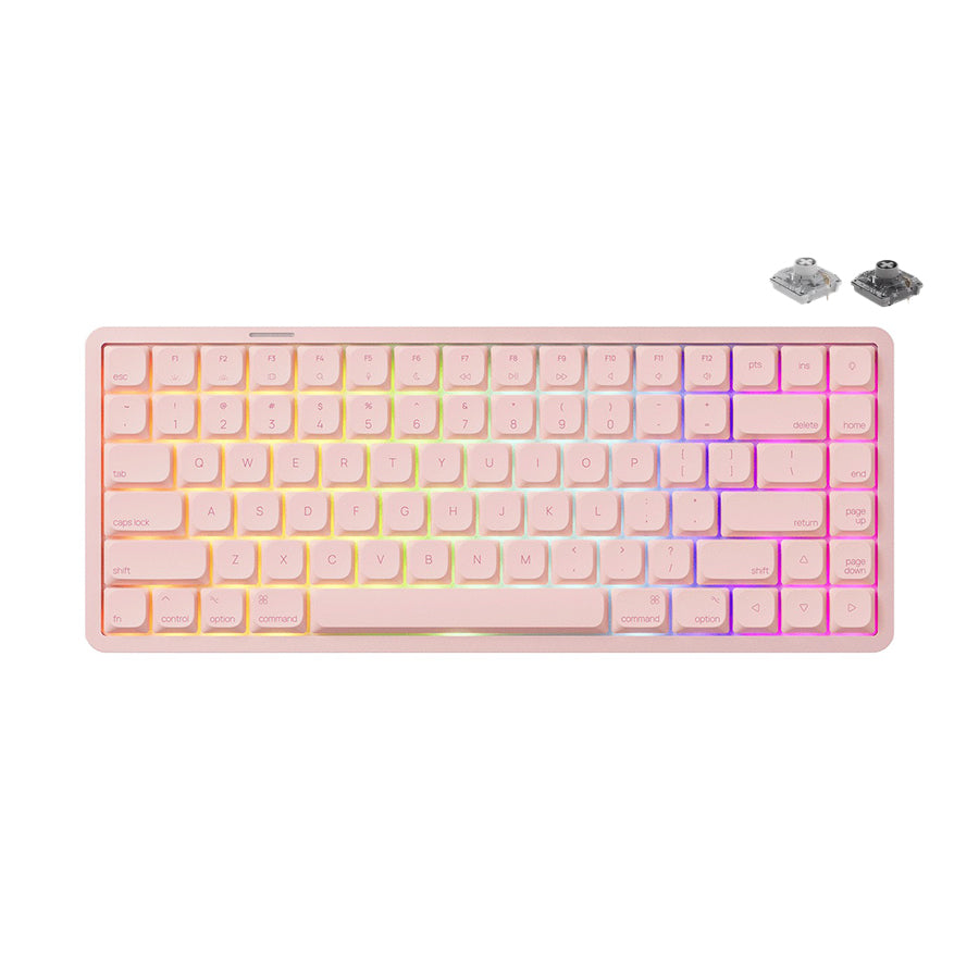 Akko Air 01 Low Profile Multi-Mode RGB Hot-Swappable Mechanical Keyboard (Pink)