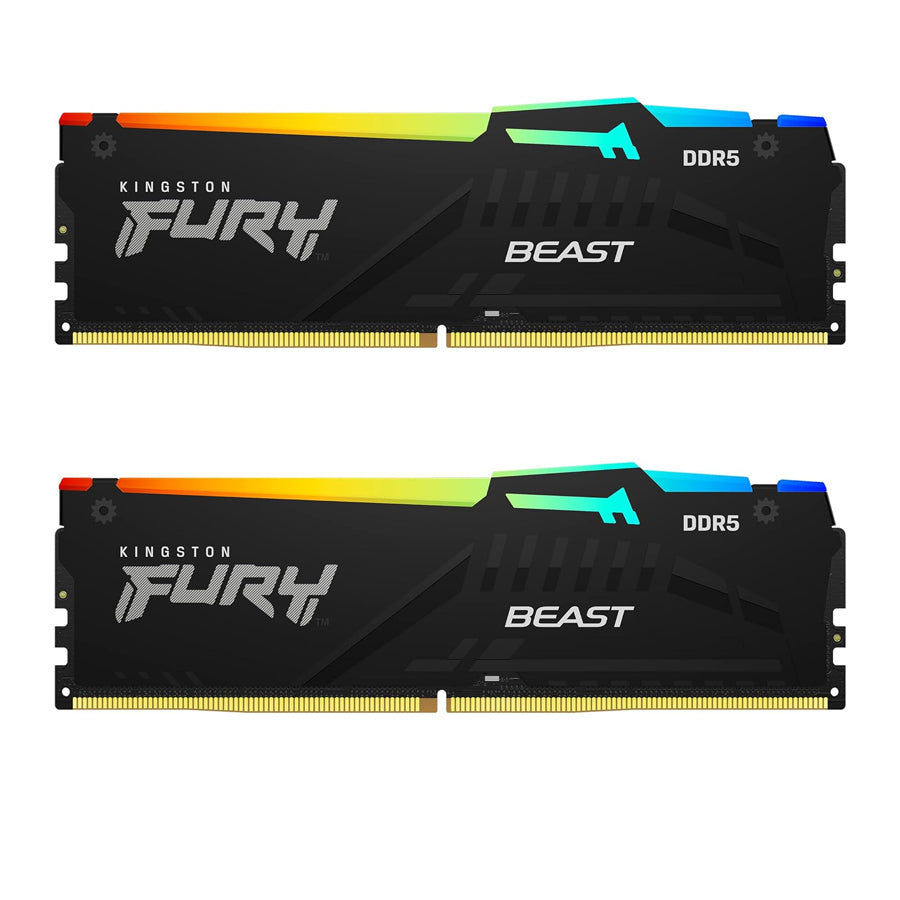 Kingston Fury Beast 16GB DDR5 RGB 5200MT/s Memory (Kit Of 2)