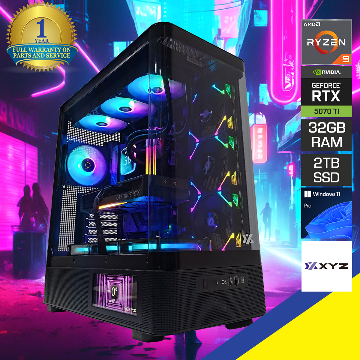 Ultra Quantum Black Desktop Gaming PC