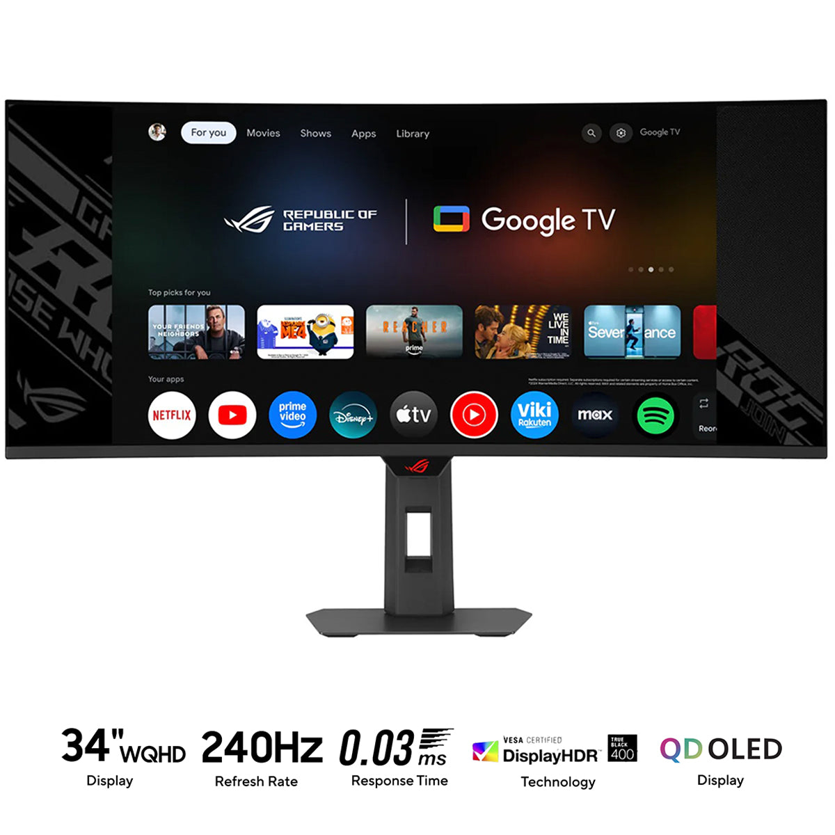 ASUS ROG Strix OLED XG34WCDMTG 34" WQHD (3440x1440) 240Hz 0.03ms GTG