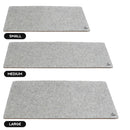 Deltahub Minimalistic Felt Desk Pad Large - Light Grey