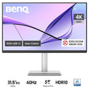 BENQ MA320U 31.5" IPS (3840X2160) 60Hz 5Ms 4K HDR10 Monitor For Macbook