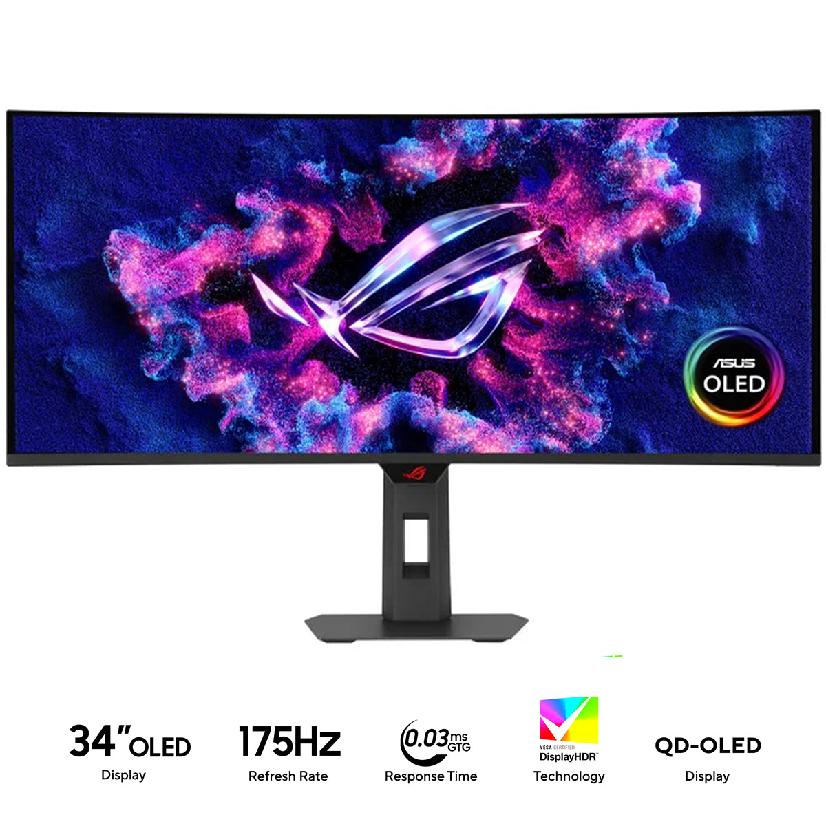 Asus ROG Strix OLED XG34WCDG 34" (3440x1440) 175Hz 0.03ms GTG QD-OLED Gaming Monitor