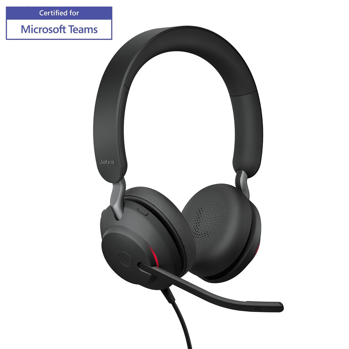 Jabra Evolve2 40 SE USB-C/A MS Stereo Wired Professional Headset (Black)