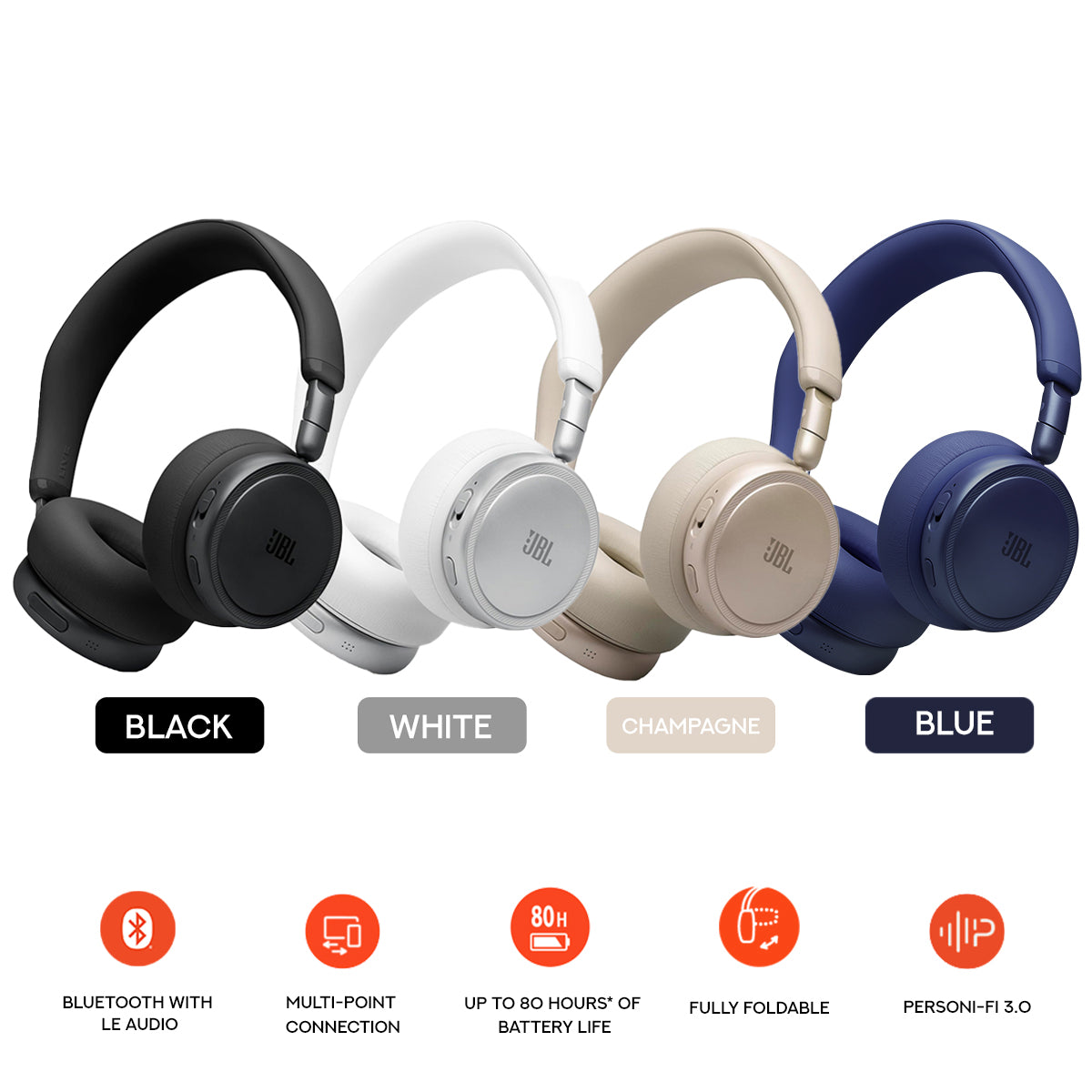 JBL Live 680NC Adaptive Noise Cancelling Wireless On-Ear Headphones | DataBlitz