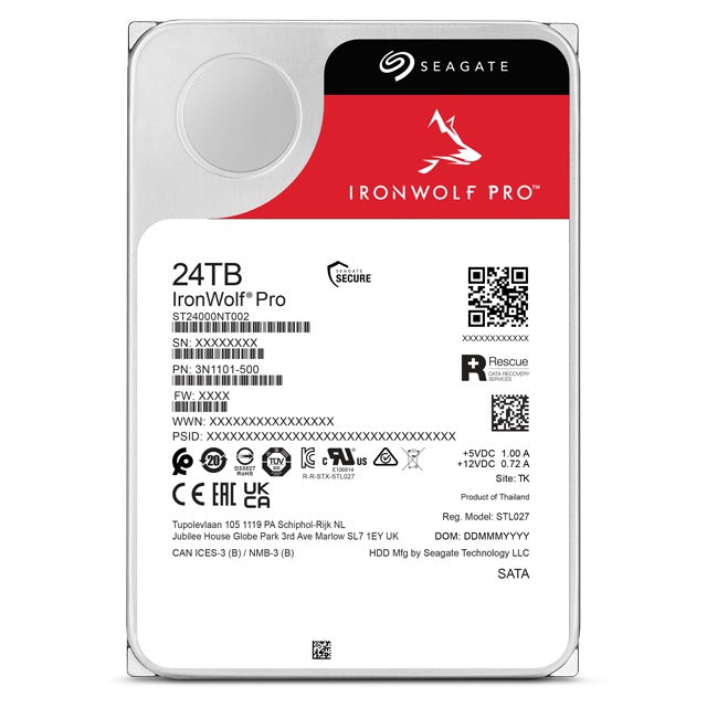 Seagate IronWolf Pro NAS SATA 3.5-Inch 6GB/s 256MB Cache 7200 RPM HDD