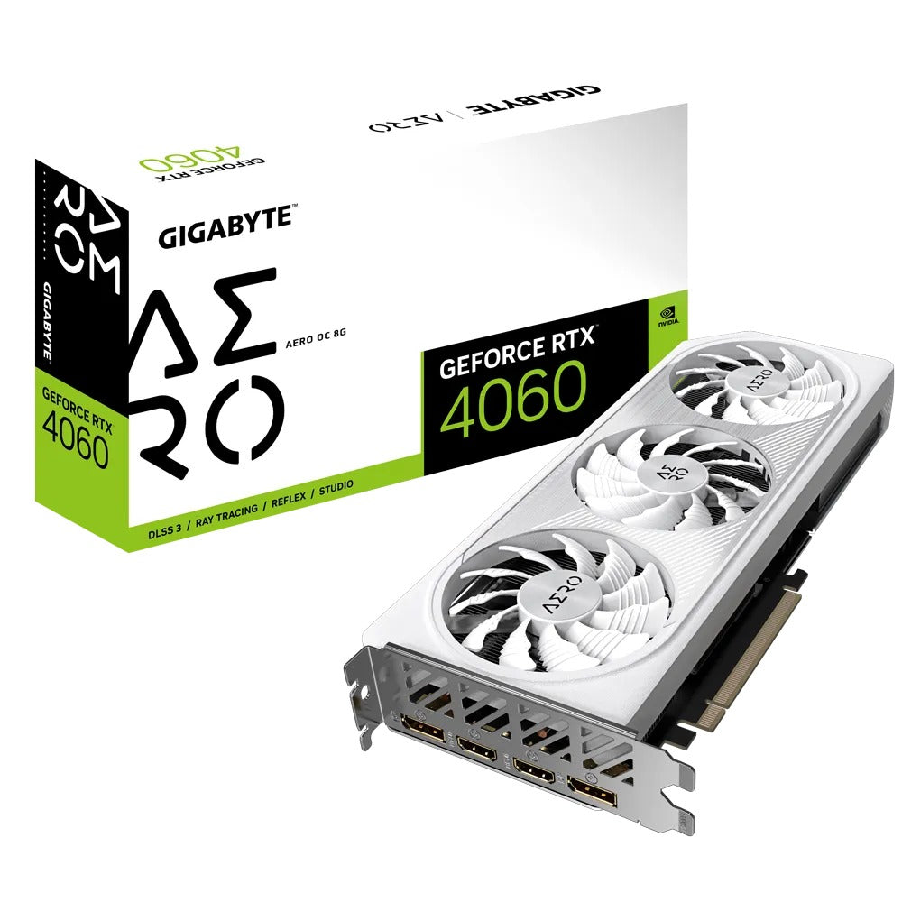 Gigabyte GeForce RTX 4060 Aero OC 8GB Graphics Card