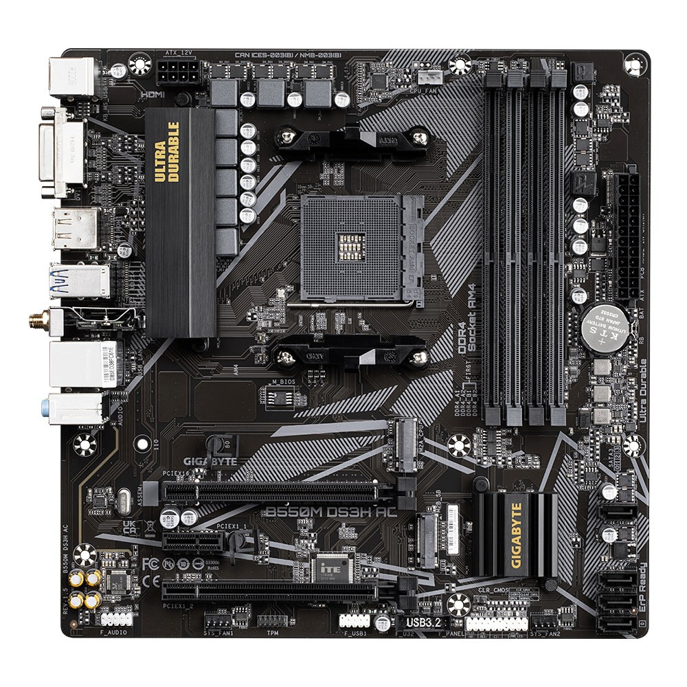 Gigabyte B550 Pcie Support DataBlitz Gigabyte B550M DS3H AC