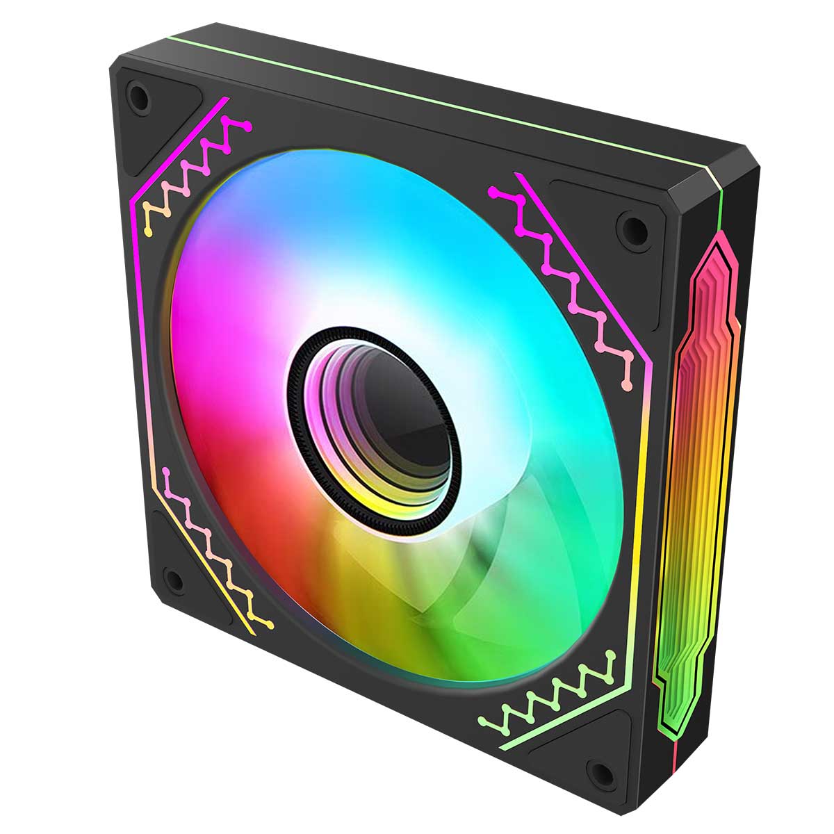 Coolman CM-03 Infinity Mirror LED A-RGB Cooling Fan (Single Pack)