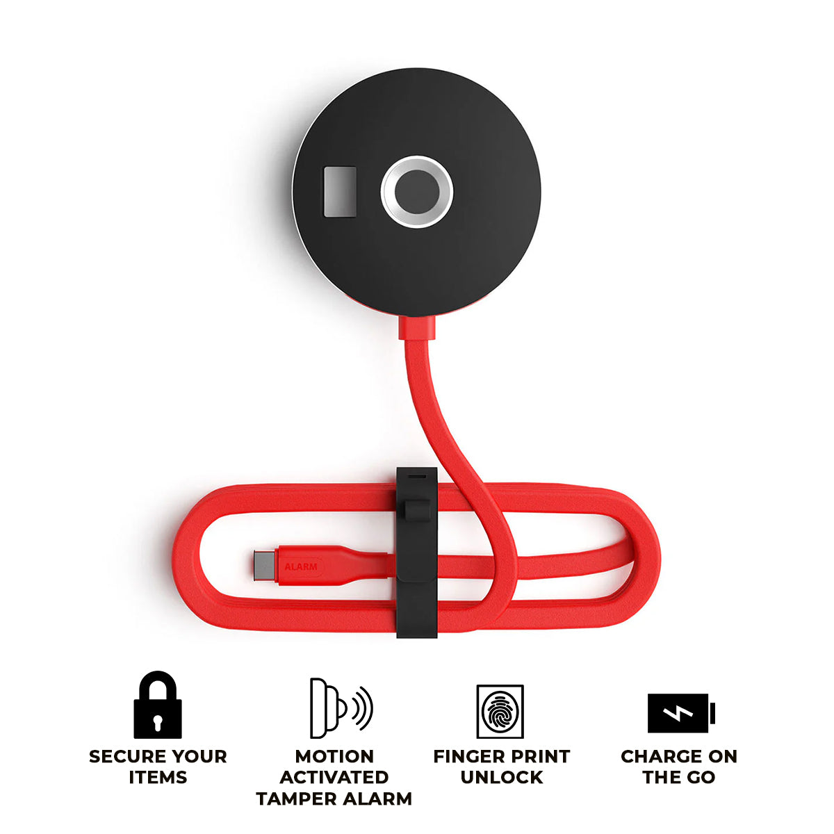 Multplx AlarmID Portable USB-C Biometric Security Alarm (AID-100-A-Y)