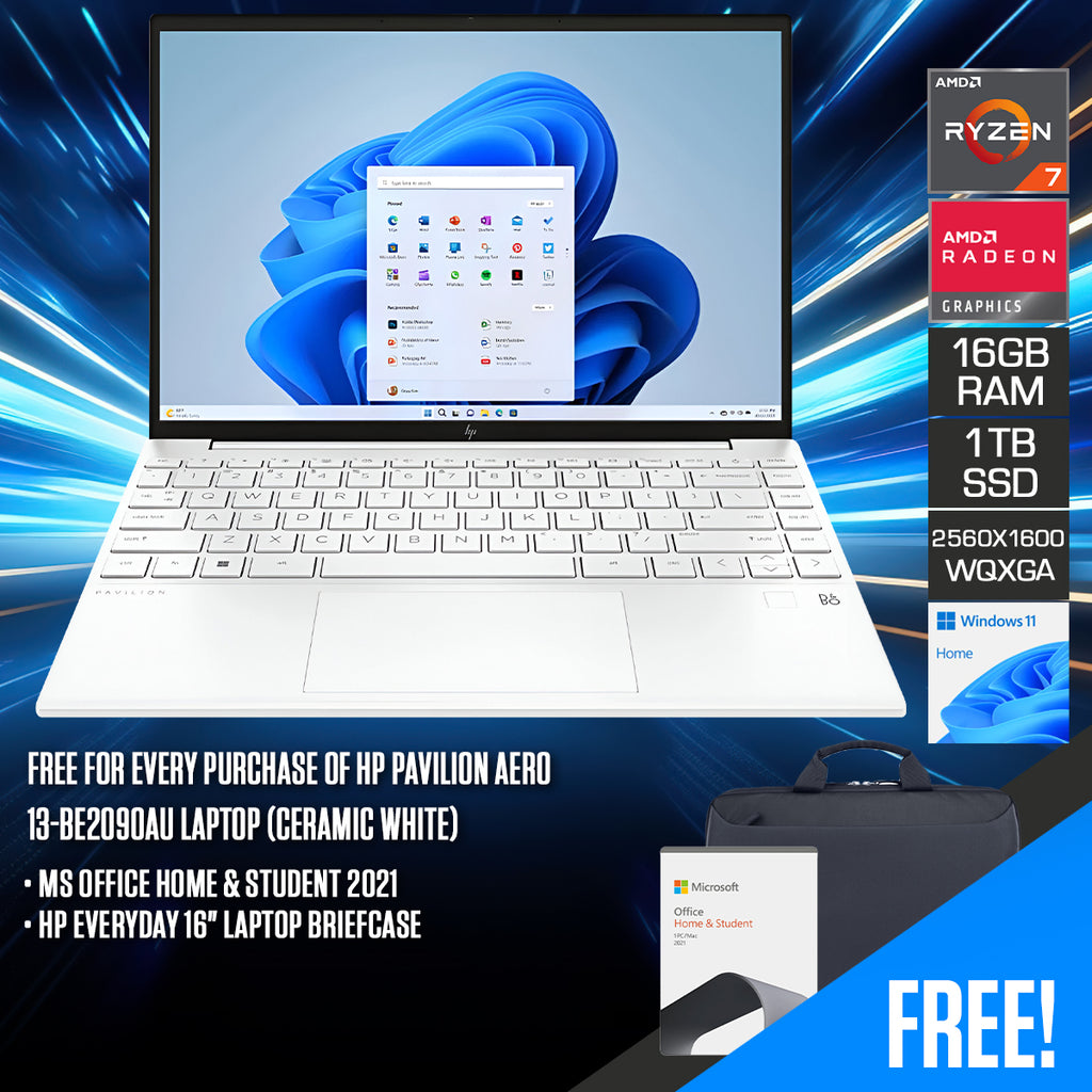 HP Pavilion Aero 13-BE2090AU Laptop (Ceramic White)