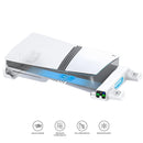 OIVO Multi-Function Horizontal Cooling Stand and Controller Charger w/ LED Light for PS5 Slim & PS5 Pro (White) (VG-P5299XS-Pro)
