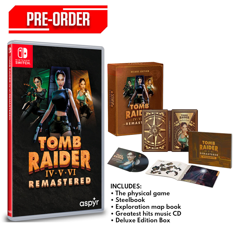 Nintendo Switch Tomb Raider IV-VI Remastered Starring Lara Croft Delux