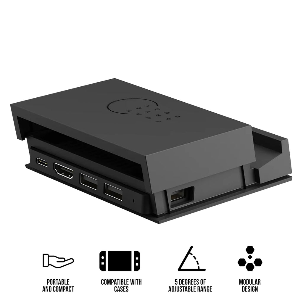 Skull Jump Gate Dock Pro for Nintendo Switch Nintendo Switch Steam Deck Other Gaming Handhelds Laptop Other Smart Devices (Black)