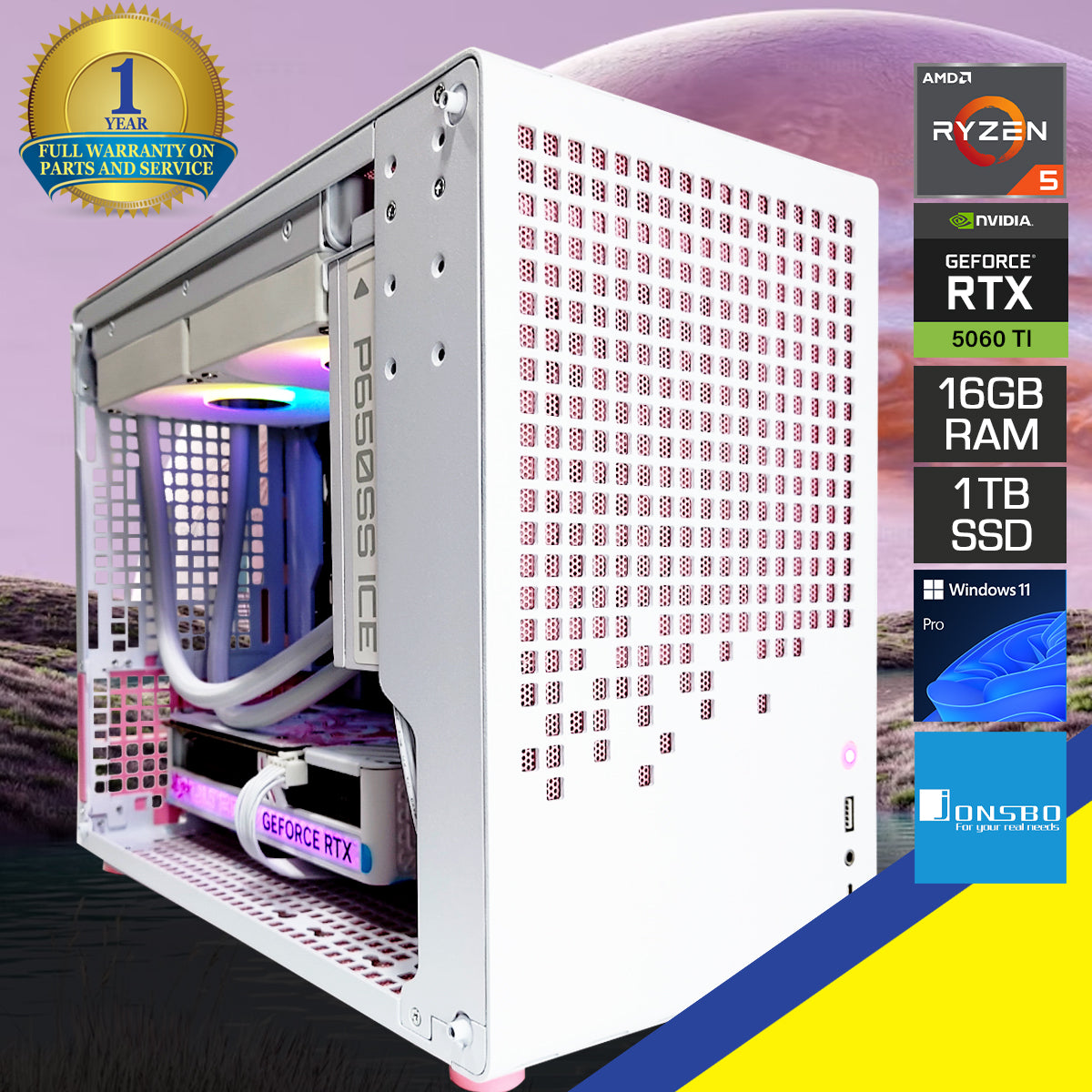 Sigma Z20 Pink/White Desktop Gaming PC