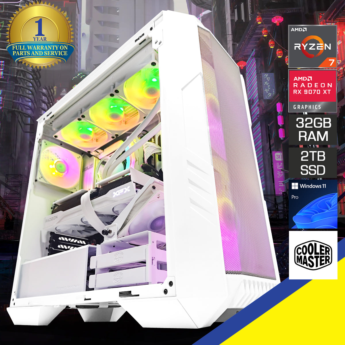 Ultra Homecoming White Desktop Gaming PC