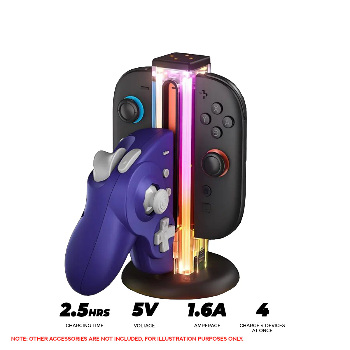 NYXI Zeus Controller Charging Dock for Nintendo Switch/Nintendo Switch 2 (NA04)