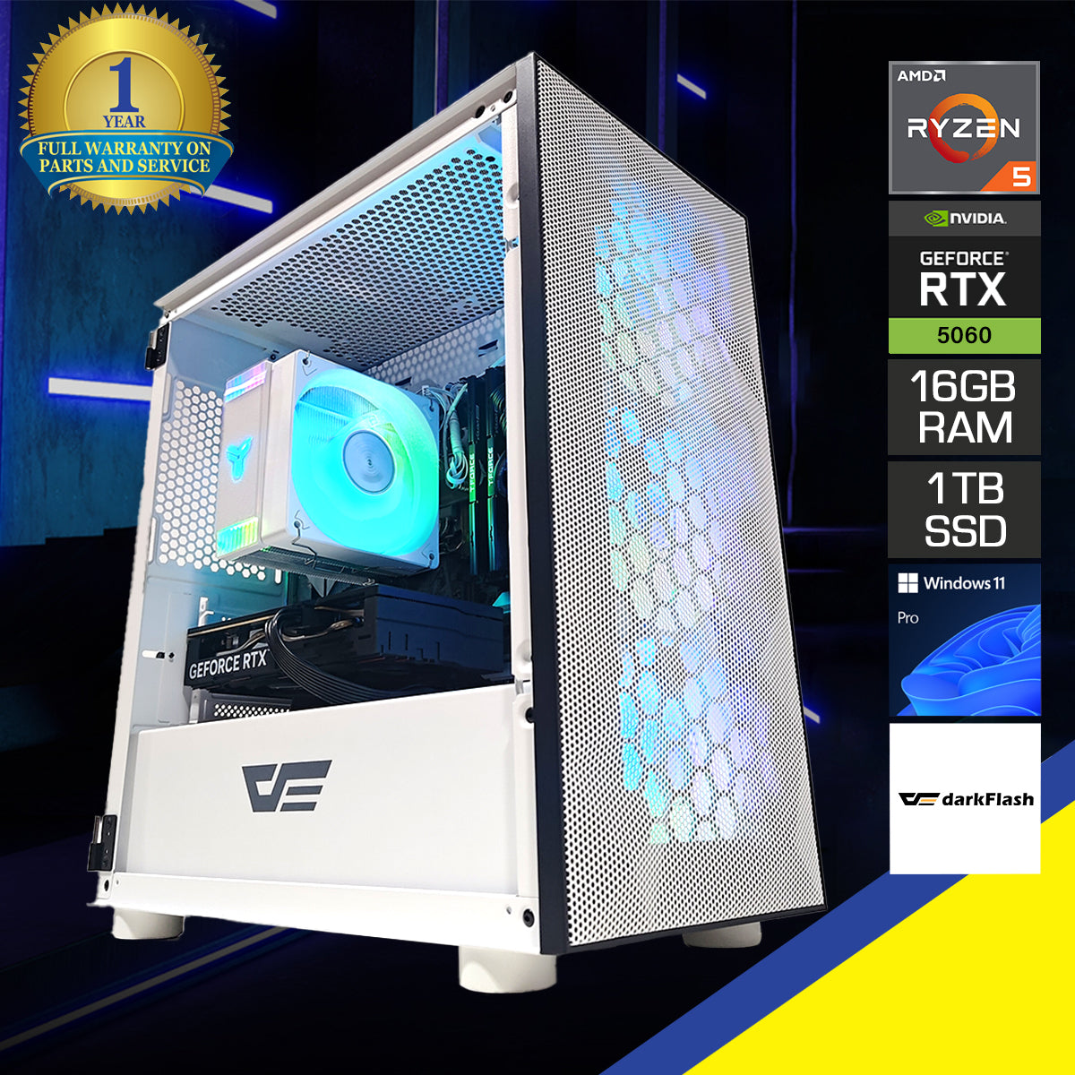 Sigma DLM21 White Desktop Gaming PC | DataBlitz