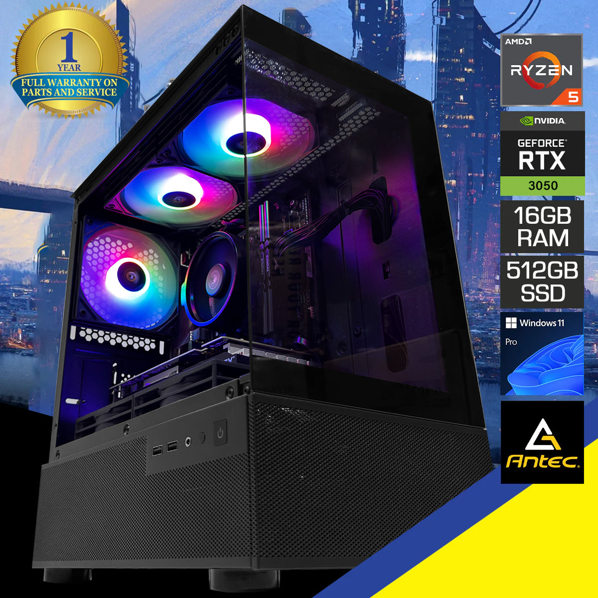 Alpha CX200M Black Desktop Gaming PC