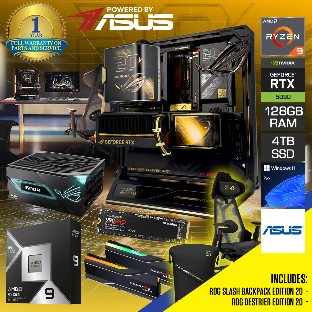 Asus ROG 20th Anniversary Edition Desktop Gaming PC