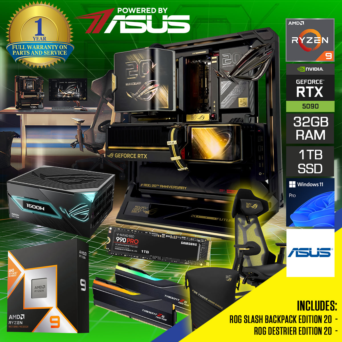 Asus ROG 20th Anniversary Edition Desktop Gaming PC