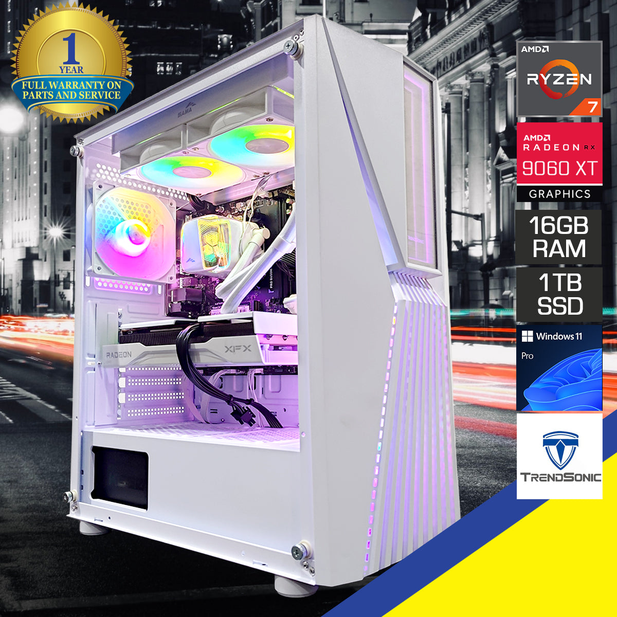 Aurora Vesta White Desktop Gaming PC