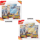 Pokemon Trading Card Game SV08 Scarlet & Violet Surging Sparks 3 Blister Pack (Quagsire, Zapdos)