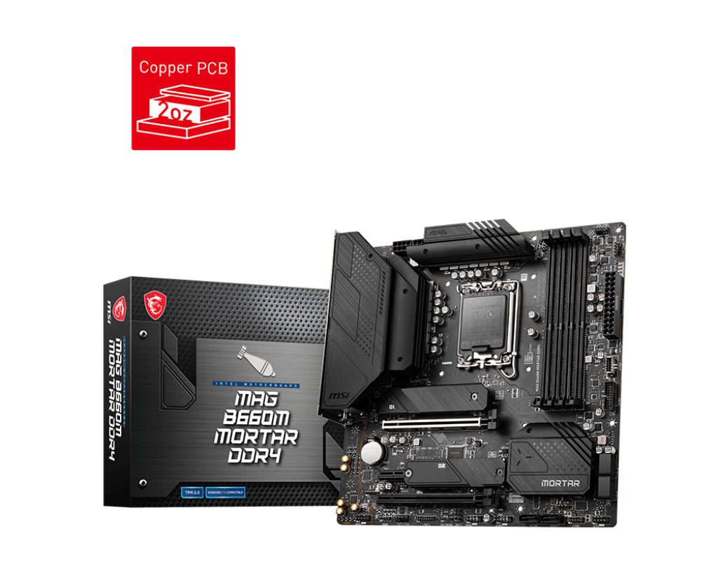 MSI MAG B660M Mortar DDR4 Motherboard | DataBlitz