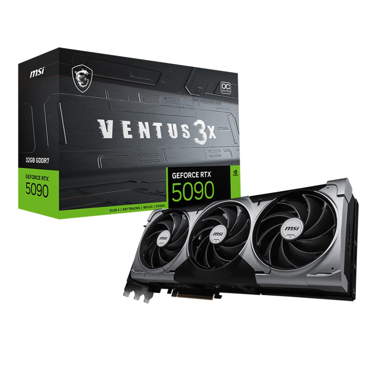 MSI GeForce RTX 5090 32GB GDDR7 Ventus 3X OC Graphics Card