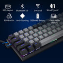 E-Yooso Z-11 Tri-Mode RGB 63 Keys Hot Swappable Mechanical Keyboard Grey/Black